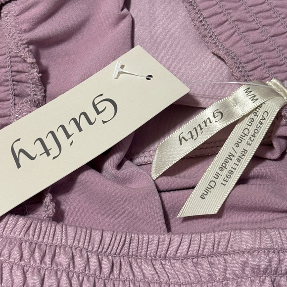 Lilac Light Purple Peasant Maxi Skirt Medium Guilty Costal Cowgirl Stretchy NWT - Picture 2 of 9